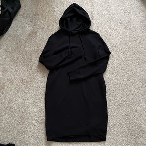 H&M Black Hoodie Dress